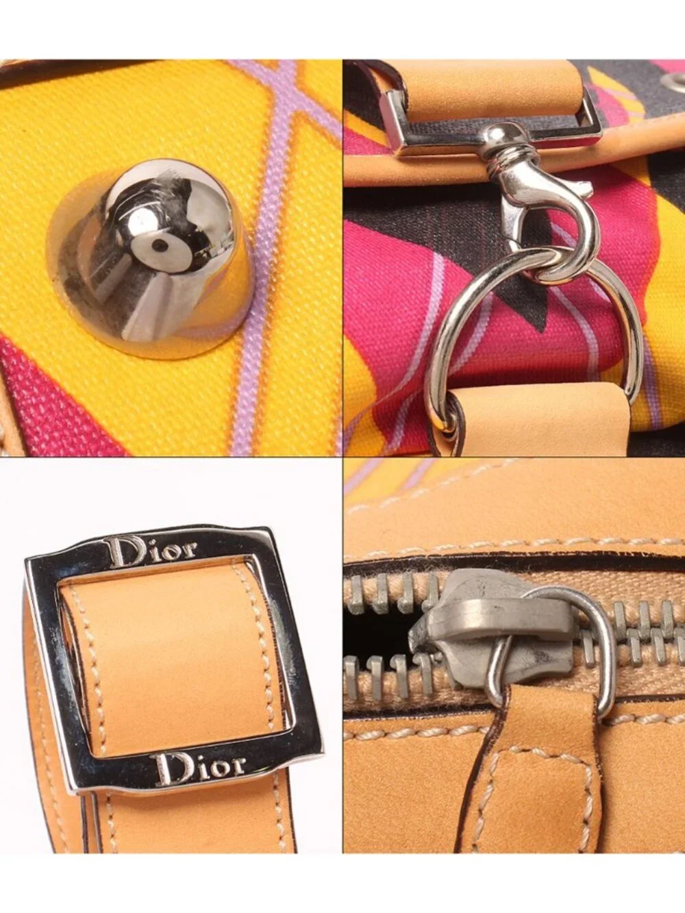Dior 2-Way Shoulder Bag Crossbody Mini Vintage
